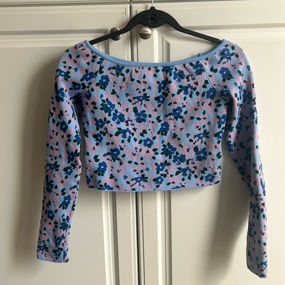 Zara long sleeve  crop top